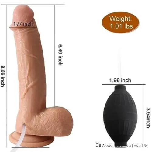 Realistic Ejaculating Water Spray Squirting Dildo with Suction Cup