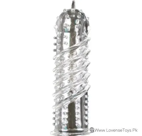 Clear Textured Orgasma Penis Sleeve