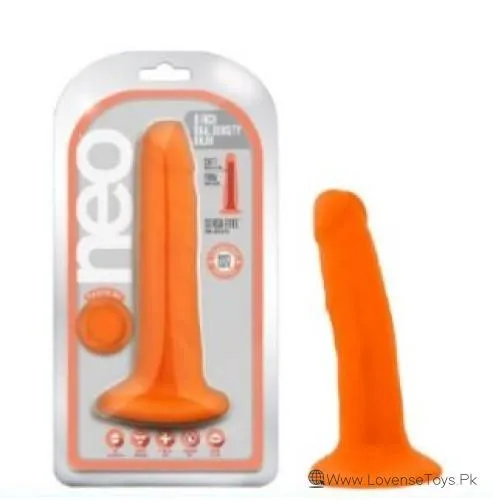 Neo Dual Density Cock Neo 6 Inch Orange - Adult Toys In Pakistan