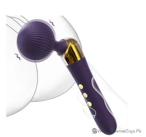 Tilted Head Vibrator Wand Adult Sex Toys